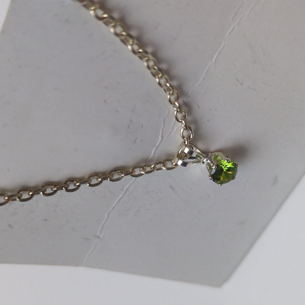 Effy Green Gemstone Gold Tone 19" Necklace New - Picture 3 of 12